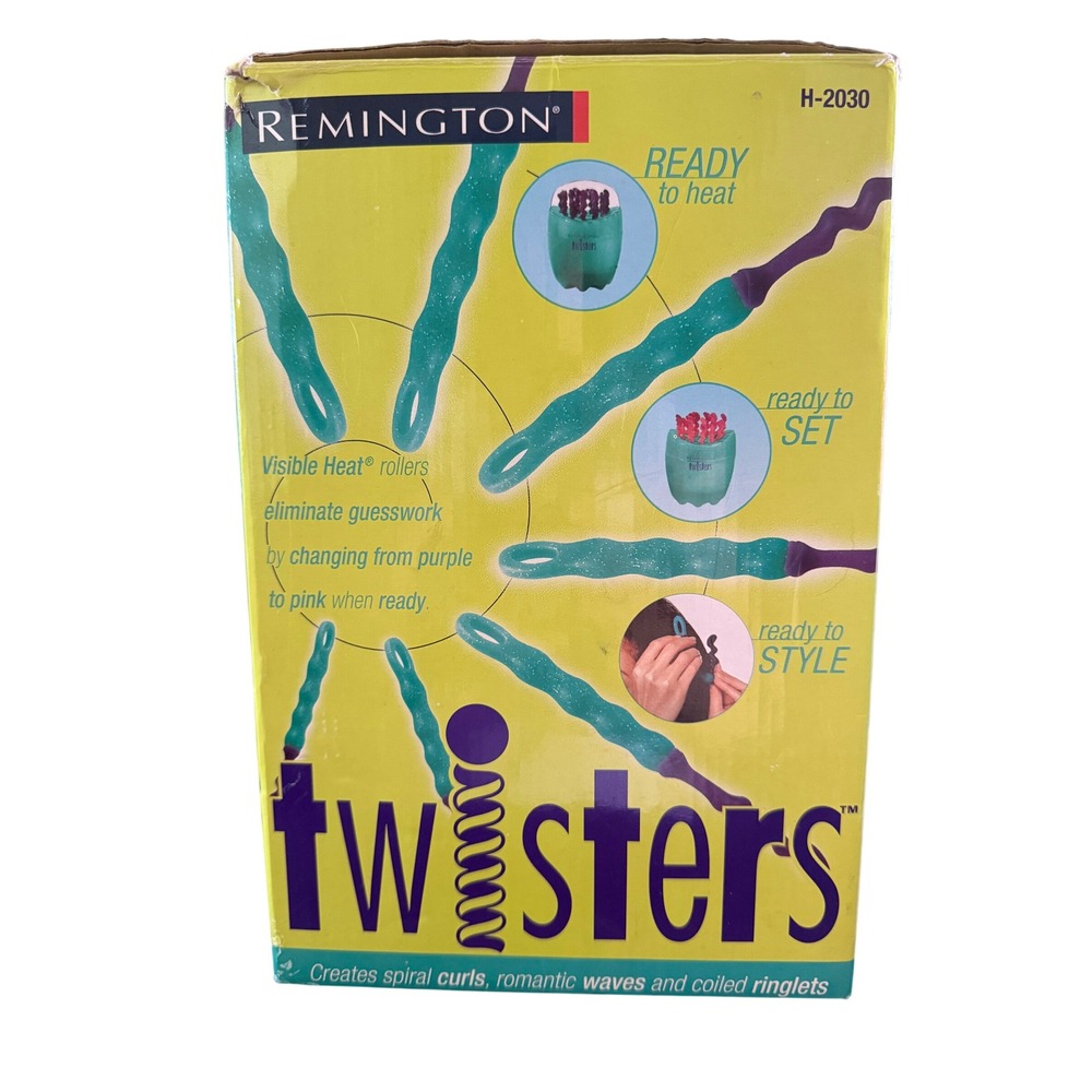 Remington Twisters Hot Rollers H-2030 Bendable Spiral Curlers Vintage Y2K - Picture 6 of 6